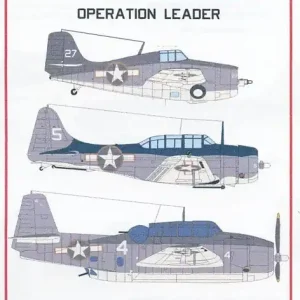 Starfighter Decals 72154 Operation Leader - October 1943 - USS Ranger planes Remise