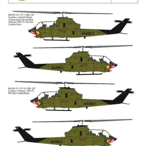 Commande En Gros Art Scale Kit D32017 Bell AH-1G Cobra Part 7 - HML367 Scarface