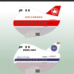 Flevo Decals FD-EGG-002 Boeing 747 Air Canada and PAN American Promotion Saisonnière