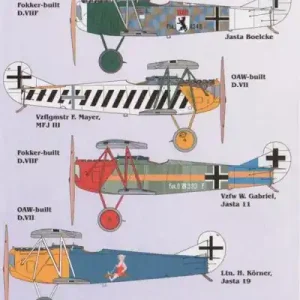 Lifelike Decals 32018 Fokker D.VII Part 3 (designed to be used with Wingnut Wings kits) Offre Spéciale