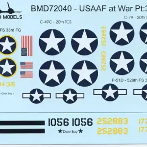 Petit Prix Blackbird Models D72040 USAAF at War Part 3