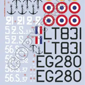Model Art 48014 Avro Anson Mk.I in French Service Bon Marché