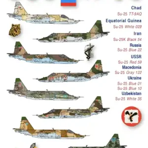 Linden Hill 72025 International Sukhoi Su-25/Su-25K - The Rook Part 2 (9 schemes) Petit Prix