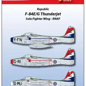 Vingtor 48-105 Republic F-84 E/G Thunderjet in RNoAF (3 schemes) Petit Prix
