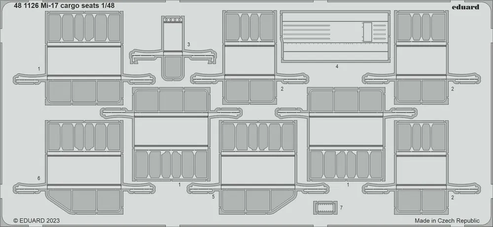 Nouveauté Eduard 481126 Mi-17 Cargo Seats TRUMPETER