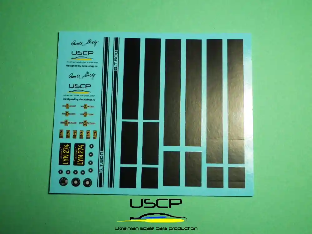 Certifié Ukrainian Scale Cars Production (USCP) 24A057 Shelby GT500 Customs