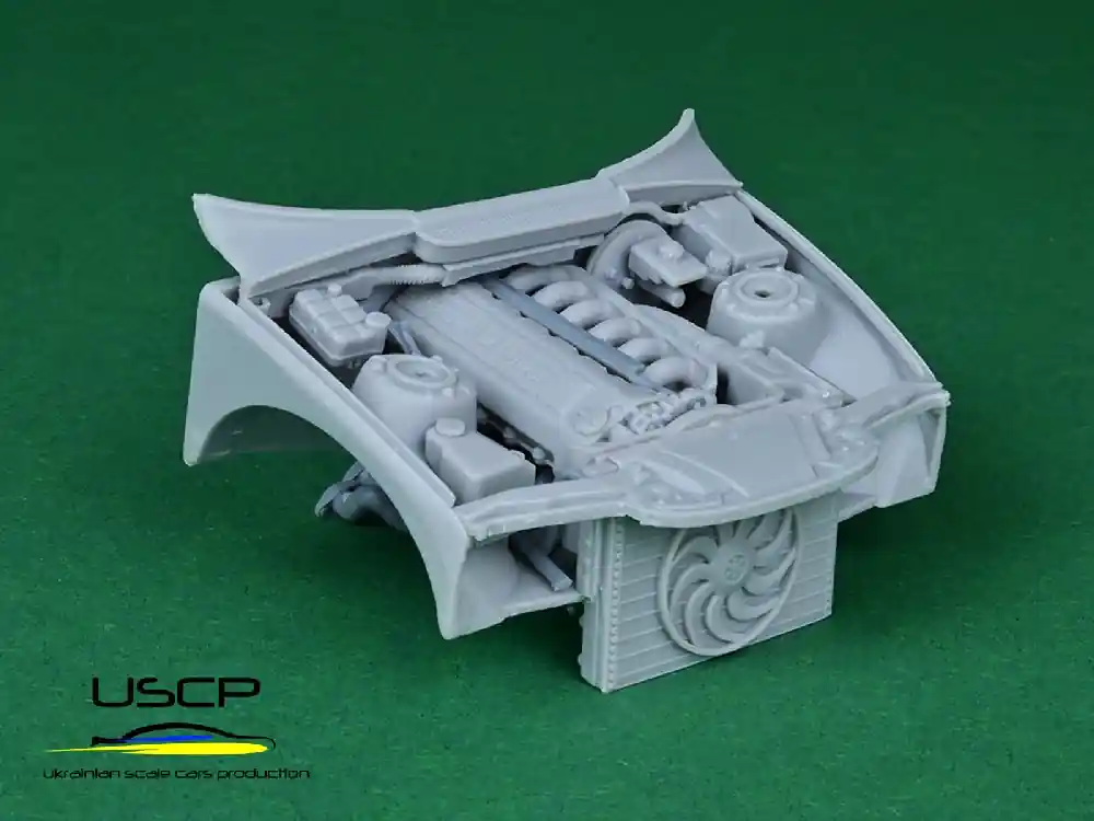 Ukrainian Scale Cars Production (USCP) 24T013 BMW M3 S50B32 Engine And e36 Engine Bay Super Detail Set (TransKIT) Usine Directe
