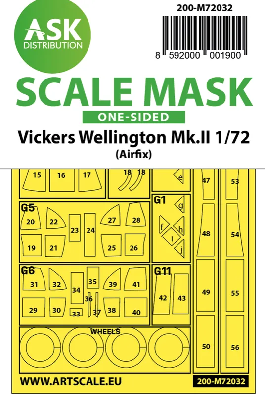 Art Scale Kit M72032 Vickers Wellington Mk.II one-sided Promotion