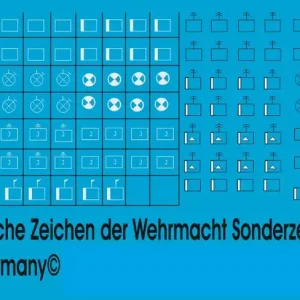 Peddinghaus-Decals 0686 Wehrmacht Markings Infantry Platoon Units Set No. 12 Jusqu'à Épuisement Des Stocks