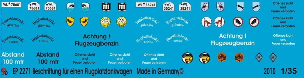 Acheter Direct Peddinghaus-Decals 2271 Opel Blitz Airfield Tanker Markings