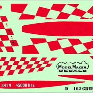 Model Maker Decals D48162 Greek F-16 341 Mira 45000 Hours Produit De Marque