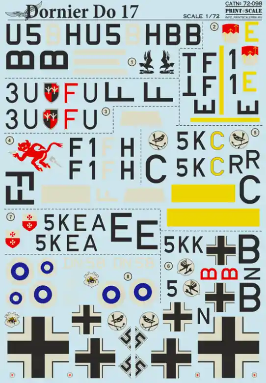 Print Scale 72-098 Dornier Do 17 Soldes