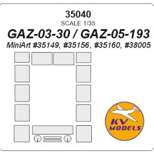 Certifié KV Models 35040 GAZ-03-30 / GAZ-05-193 (MINIART)