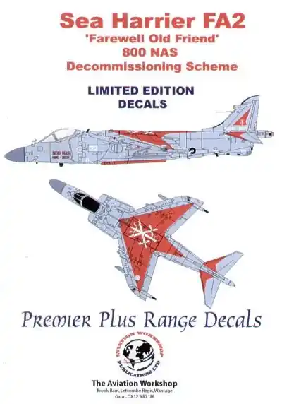 Super Prix Model Alliance 729007 BAe Sea Harrier FA.2 (1 scheme) - 800NAS Decommissioning scheme (2004)