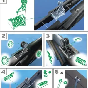 Metallic Details MDR48157 Lockheed U-2 R and TR-1 A/B - landing gears (designed to be used with Italeri and Testors kits) Soldes
