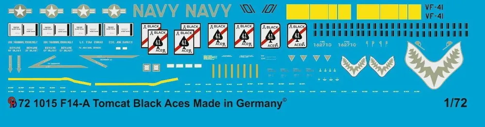 Peddinghaus-Decals 1015 F14-A Tomcat Black Aces Nouvel Arrivage