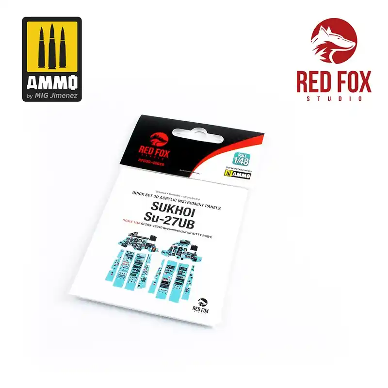 Jusqu'à Épuisement Des Stocks Red Fox Studio QS-48040 Sukhoi Su-27UB (for Kitty Hawk kit)