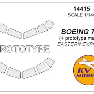 Haute Qualité KV Models 14415 Boeing 777 + Boeing 777 (prototype mask)