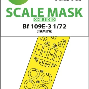 Art Scale Kit M72072 Bf 109E-3 One-Sided Express Fit Mask For Tamiya Paiement Sécurisé