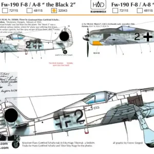 Achetez Aujourd'hui HAD Models 32043 FW-190 F-8 Black 2