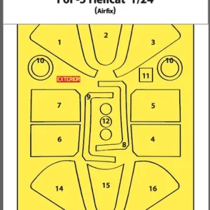Offre Spéciale Art Scale Kit M24003 F6F-5 Hellcat double-sided express masks for Airfix