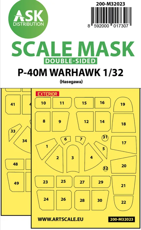 Art Scale Kit M32023 P-40M Warhawk double-sided express Seulement Aujourd'hui