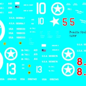 Braille Strike 35018 Sherman D-Day Retour Gratuit