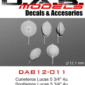 Meilleur Choix DAB Models 12-011 Spotlamps Lucas 5 3/4"