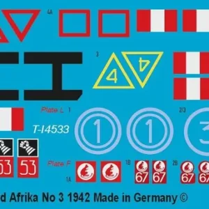 Peddinghaus-Decals 2856 Sherman Tanks In North Africa No. 3, 1942 Haute Qualité