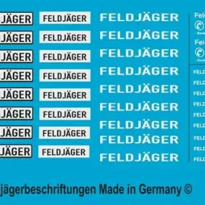 Commander Vite Peddinghaus-Decals 2989 German Bundeswehr Military Police Markings