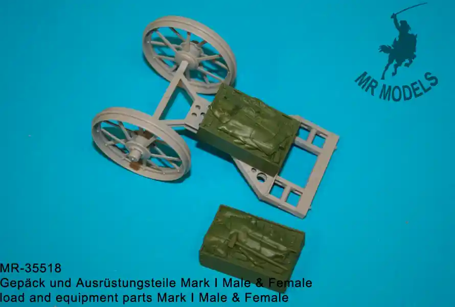 Nouveauté MR Modellbau 35518 Load and equipment parts Mark I Male and Female