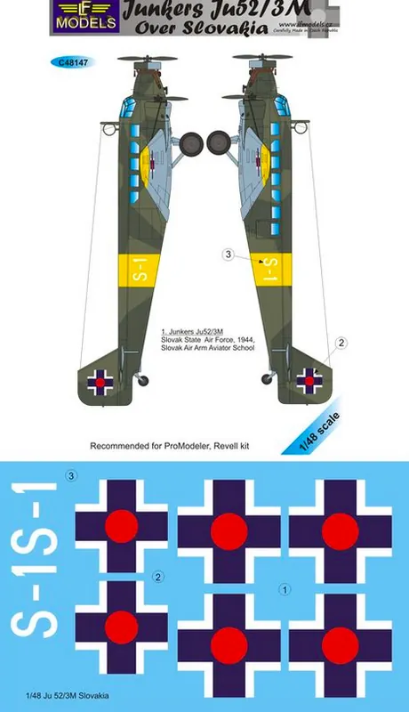 LF Models C48147 Junkers Ju 52/3M over Slovakia Dernier Modèle