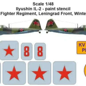 Commande En Gros KV Models PM48025 Il-2 paint stencil