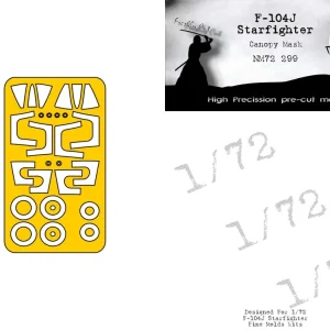 Acheter En Ligne DEAD Design Models NM72299 Lockhhed F-104 J Starfighter - Canopy Mask (for Fine Molds Kits)