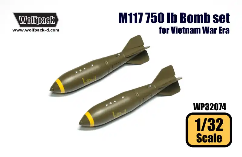 Bon Plan Wolfpack Design WP32074 M117 750 lb Bomb Set (2 pcs)