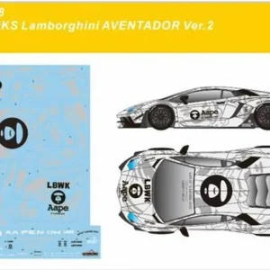 Offre Spéciale SK Decals 24208 LB-Works Lamborghini Aventador Version 2 AAPE (for Aoshima Kits)