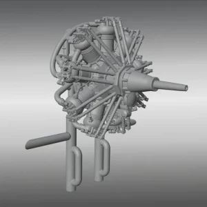 Quantité Limitée Print Scale PSR48043 Salmson P9 - Aircraft Engine