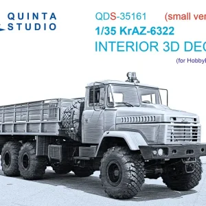 Réduction Quinta Studio QDS35161 KrAZ-6322 - 3D-Printed & Coloured Interior Small Version (for Hobby Boss Kits)