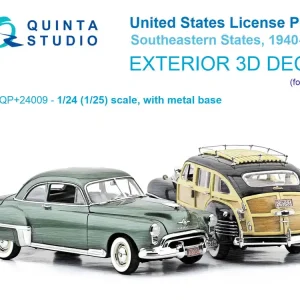 Acheter En Ligne Quinta Studio QP+24009 Southeastern US License Plates 1940-1950 with Metal Base (for All Kits)