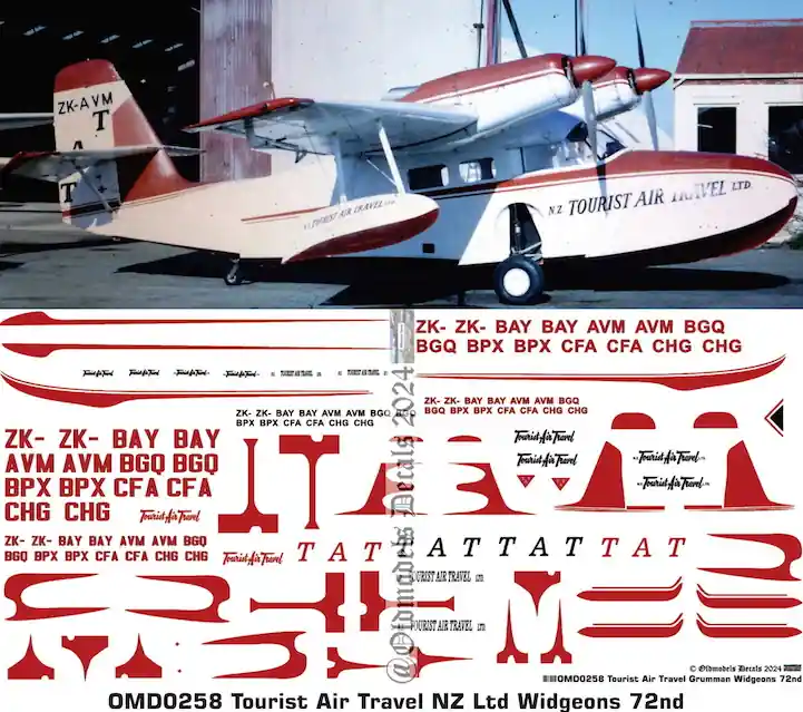 Old models Decals 0258 Grumman Widgeon - Tourist Air Travel (TAT) Meilleur Choix