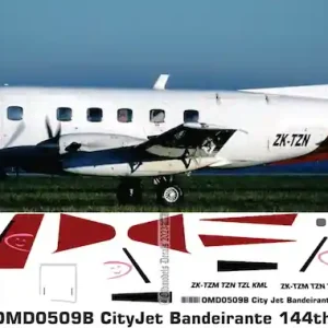 Old models Decals 0509B Embraer EMB 110 Bandeirante - CityJet Nouvelle Collection