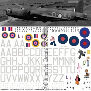 Promotion Saisonnière Old models Decals 0617 Vickers Wellingtons - RAF 75(NZ) Sqn Early Scheme