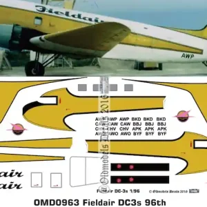 Affaire À Saisir Old models Decals 0963 Douglas DC3 -Fieldair Late Scheme
