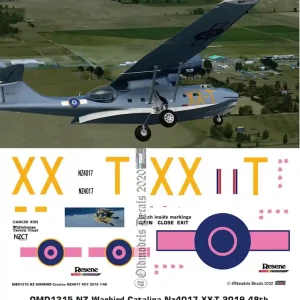 Must-Have Old models Decals 1315 Consolidated PBY-5 Catalina - New Zealand Warbird (NZ4017 XX-T 2019)
