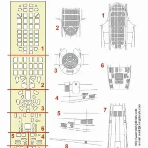 Rising Decals RDM001 Mitsubishi Ki-21-Ia - Canopy Frame Paint Mask / Outside Only (for ICM Kits) Réduction