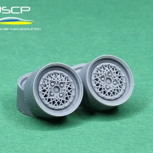 Ukrainian Scale Cars Production (USCP) 24P084 BBS 2-piece 14‘‘ + Tires (3D Printed) Authentique