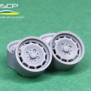 Ukrainian Scale Cars Production (USCP) 24P008 BMW 2002 Turbo Wheels 14‘‘ + Tires (3D Printed / for Aoshima / Fujimi and Tamiya Kits) Commande En Gros