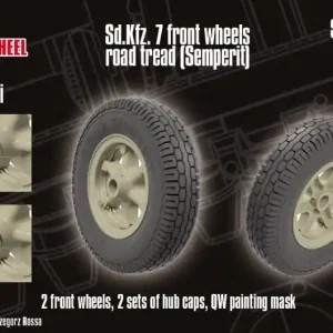 Quick Wheel QWX027i Sd.Kfz. 7 - Front Wheels Road Tread (Semperit) Bon Plan