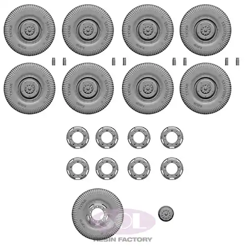 Quantité Limitée SOLMODEL MM743 German WWII Sd.Kfz. 234/2 - Combat Wheel Tires
