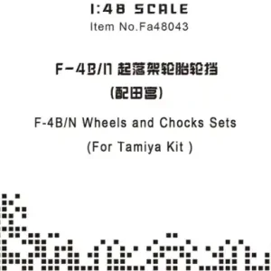 Fab Scale Fa48043 F-4B/N Landing Gear Wheels and Chocks Sets Offre Du Jour